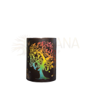 Zen’arome aroma diffuser mit fernbedienung schwarz mit regenbogenbaum design und sanftem dampf, tank ist leer