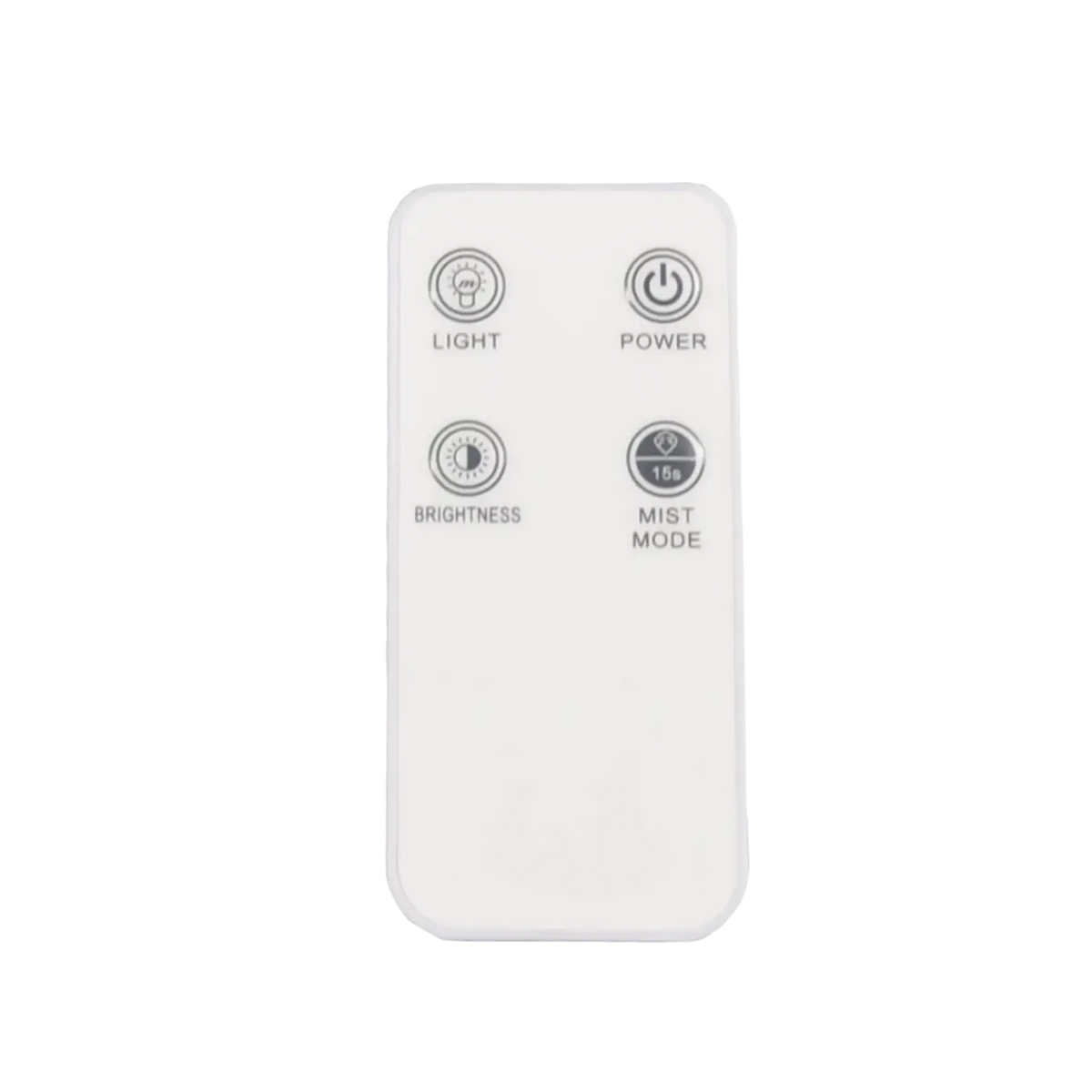 Weißer Zen'Arome Aromadiffusor mit Fernbedienung auf einem Tisch, zeigt das elegante Design und die Steuerung des Diffusors.