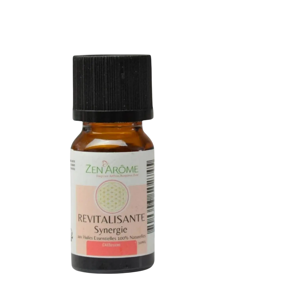 Belebende ätherische Öl-Mischung von Zen'Arôme, 10 ml, mit natürlichen ätherischen Ölen in einer kleinen Flasche.