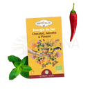 Gelbe rechteckige box shotima tee energie du feu bio-kräutertee fire energy mit schokolade minze piment aus mana shop