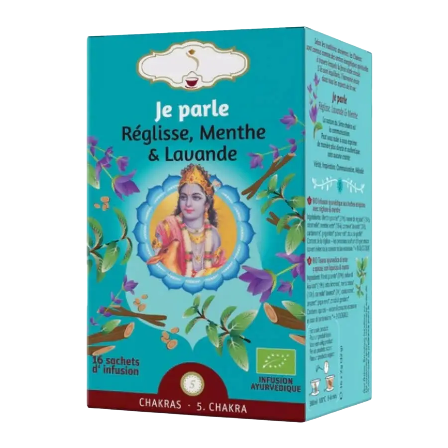 Zen'Arome Bio-Kräutertee-Infusion Je Parle mit Minze und Süßholz, 16 Beutel, natürlicher Tee für entspannenden Genuss