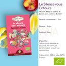 Pink rechteckige box mit zen’arôme bio kräutertee wellness infusion apfel und zitrone ideal für entspannung