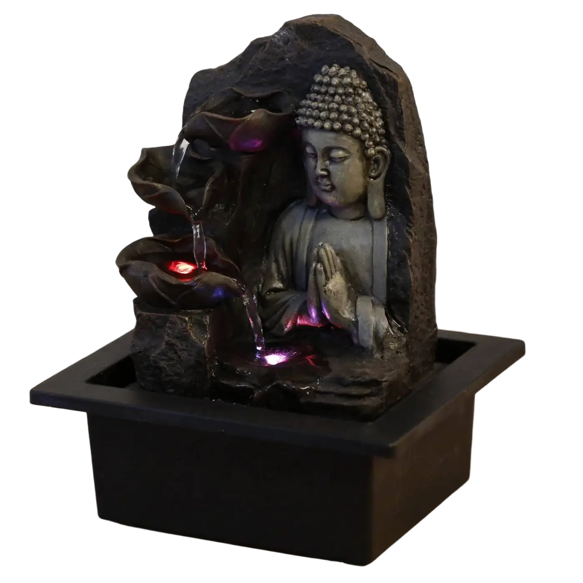 Zen'Arome Buddha-Brunnen aus Dekoration, fördert spirituelle Atmosphäre, ideal als Geschenk für ein ruhiges Zen-Ambiente.