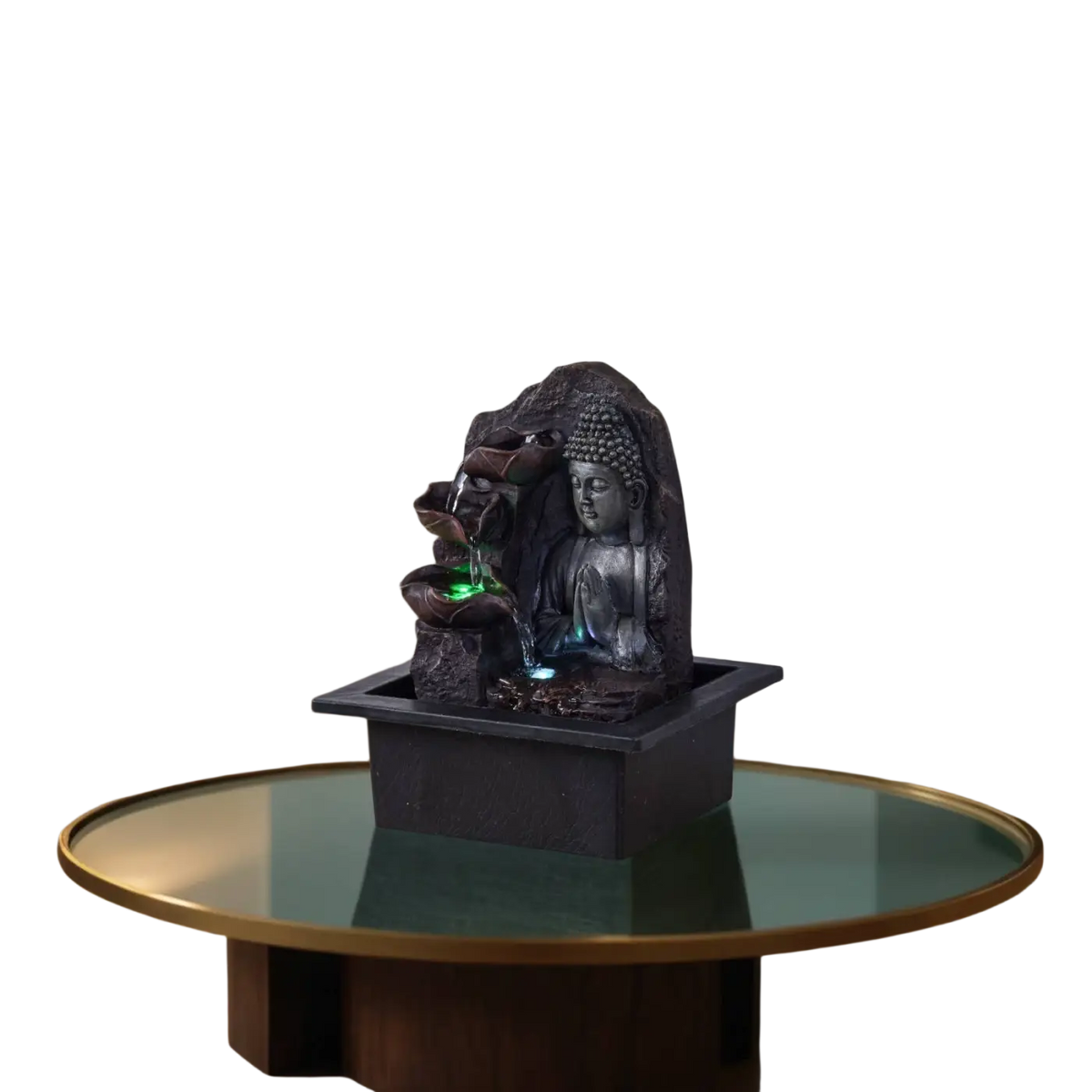 Zen'Arome Buddha-Brunnen Dekoration für spirituelle Zen-Ambiente, ideale Geschenkidee für Meditation und Entspannung.
