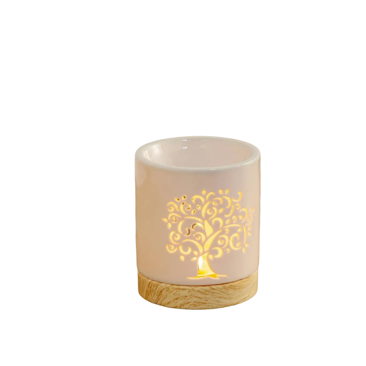 Zen'Arome Duftlampe mit Lebensbaum-Design und Duftwachsen, elegantes Aroma-Accessoire für entspannte Atmosphäre