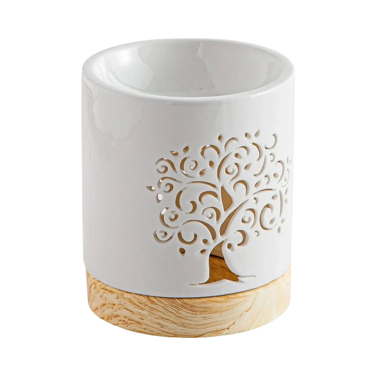 Zen'Arome Duftlampe mit Lebensbaum-Design und Duftwachsen, elegantes Aromalampen-Set für angenehme Raumdüfte