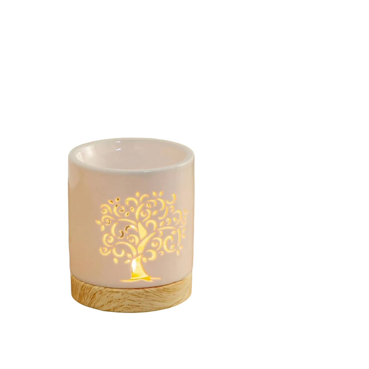 Zen'Arome Duftlampe mit Lebensbaum-Design und Duftwachsen, elegantes Aromalampe-Set für angenehme Raumdüfte