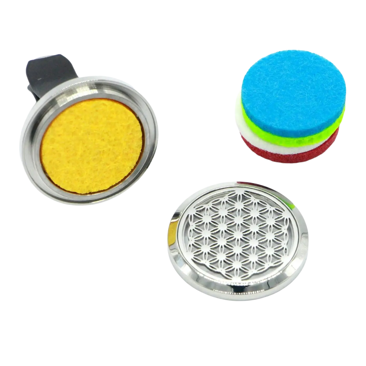 Zen'Arome Auto-Duftspender Clip'Arôme mit Blume des Lebens, Diffusor für angenehmen Auto-Duft, handliches Design