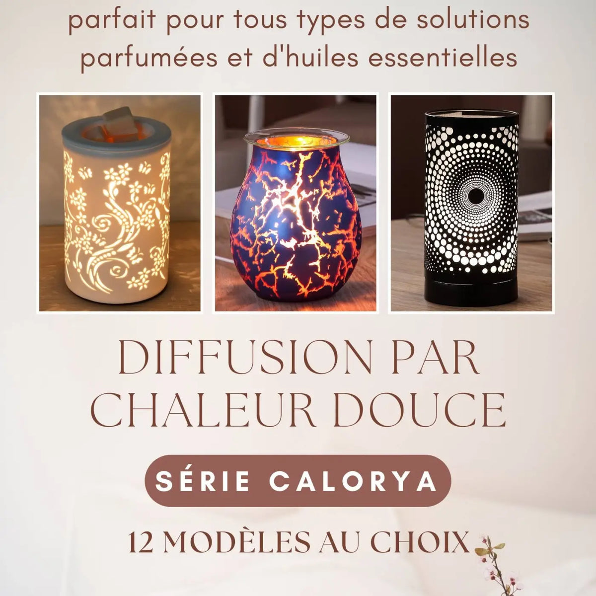 Zen'Arome Duftlampe mit elektrischem Duftölbrenner und Wachsschmelzer, modern und funktional für angenehme Raumdüfte