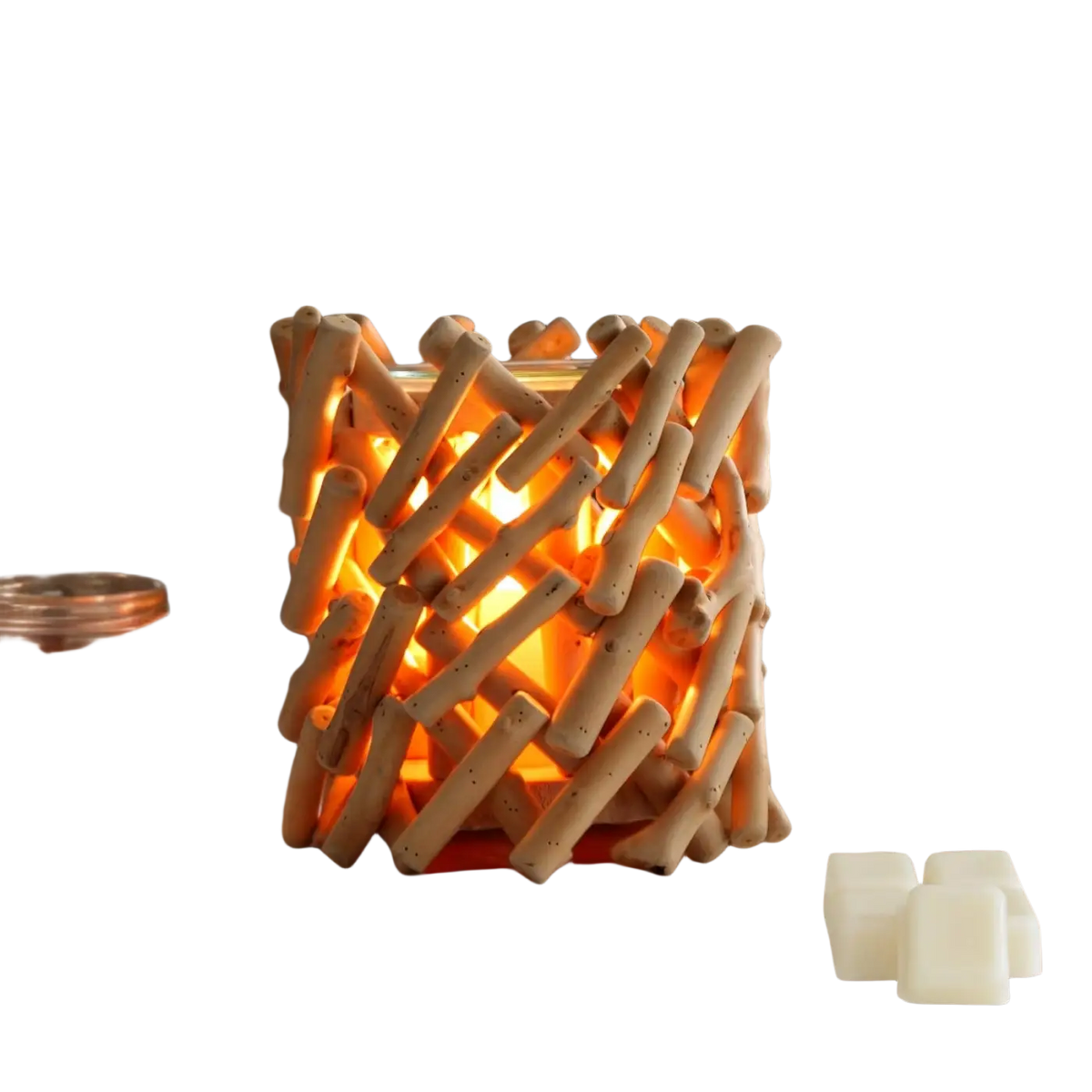 Zen'Arome Duftlampe mit elektrischem Wachsbrenner und Calorya Nr. 7 Duftwachs, aromatische Raumbeduftung