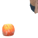 Zen'Arome Himalaya-Salzkristall-Teelichthalter, orange leuchtend, aus Salzkristallen, für stimmungsvolle Beleuchtung, 500g