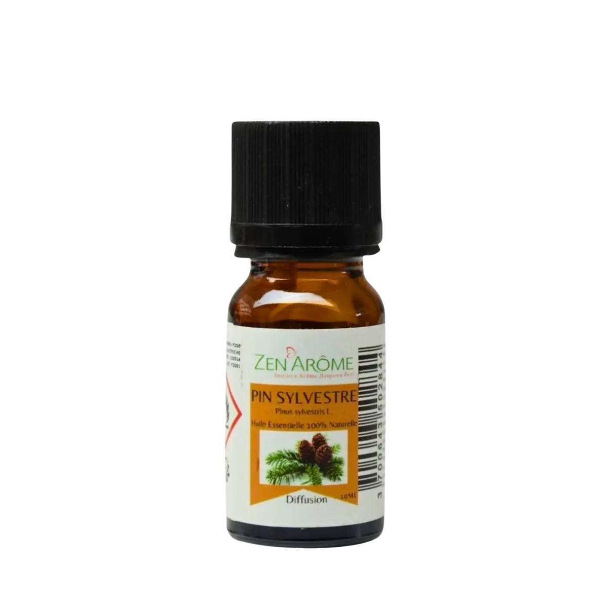 Zen'Arôme Kiefern-Ätherisches Öl, 100% natürlich, 10 ml, Flasche mit grünem Kiefernzweig, ätherisches Öl für Aromatherapie