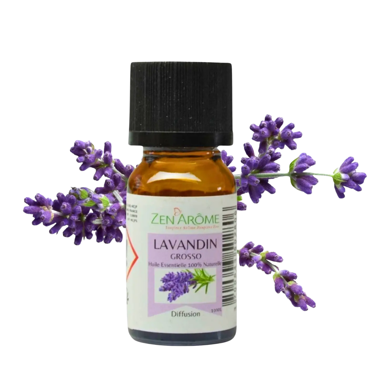 Zen'Arôme Lavandin Grosso ätherisches Öl in 10 ml Flasche, natürliches Lavendelöl für Aromatherapie und Entspannung