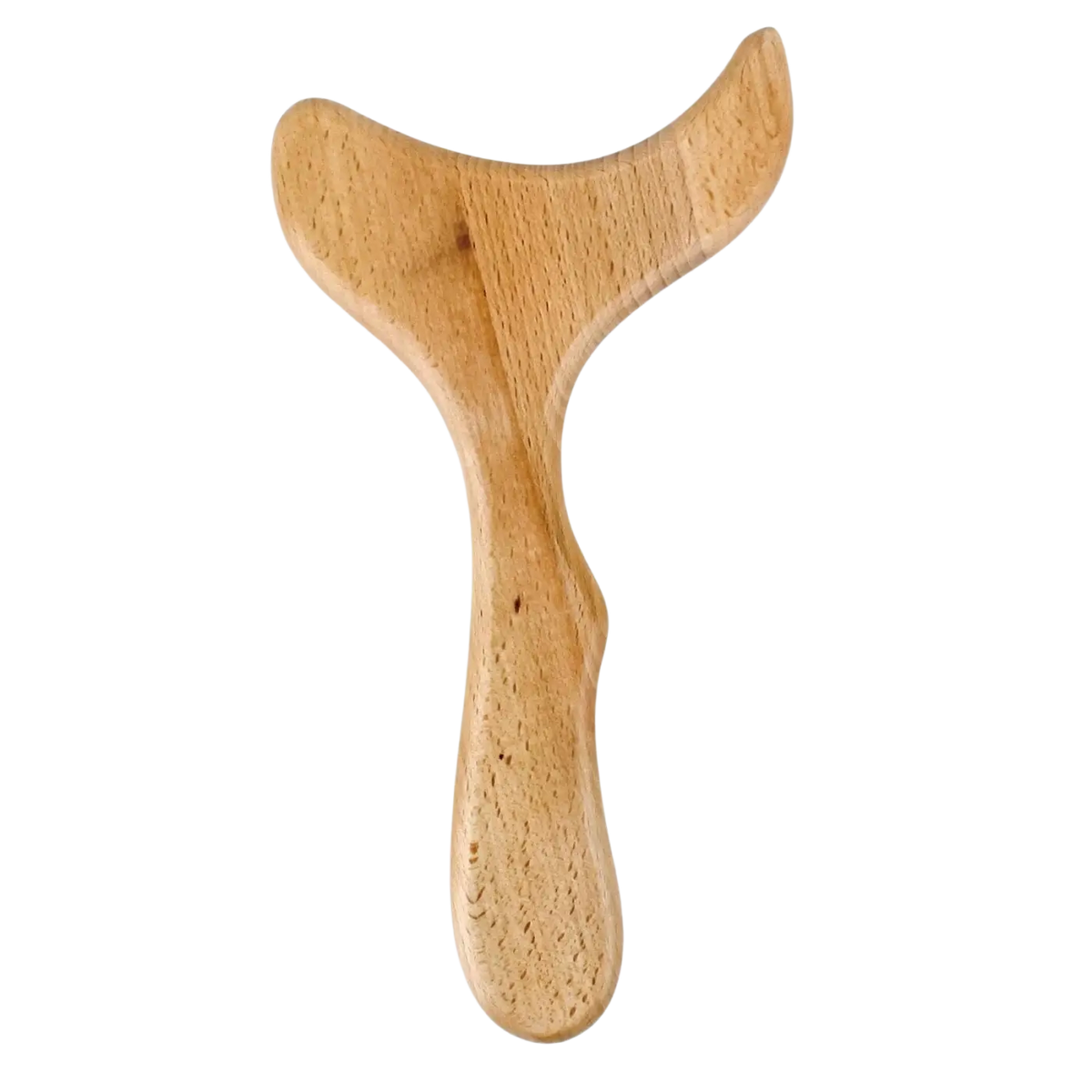 Holzmassagegerät Maryse für Madérothérapie, Zen'Arome Zubehör Therapie, zeigt die Holzrolle in Gebrauch auf der Körperoberfläche