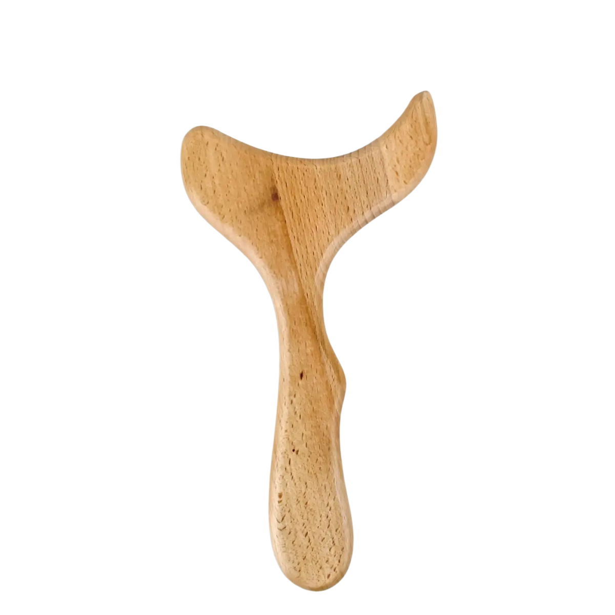 Holz-Massagegerät Maryse von Zen'Arome für Madérothérapie, zeigt die handliche Therapie-Zubehör in Nahaufnahme.