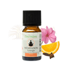 Kleine bernsteinfarbene glasflasche zen arome meditation synergie ätherisches öl mit kräutern zitrus für diffuser
