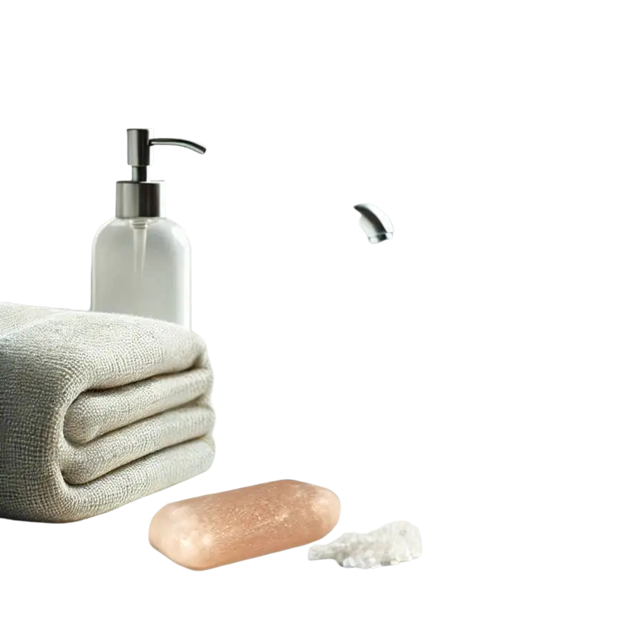 Zen'Arome Himalaya-Salzseife für das Gesicht, natürliche Peeling- und Reinigungsseife, mit Salz aus dem Himalaya