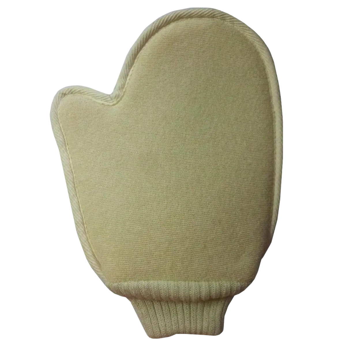 Zen'Arome Peeling-Handschuh aus Baumwolle im Loofa-Stil für Gesichtshaut, hautschonendes Zubehör für die Gesichtspflege.
