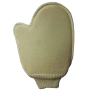 Zen'Arome Peeling-Handschuh aus Baumwolle im Loofa-Stil für Gesichtshaut, hautschonendes Zubehör für die Gesichtspflege.