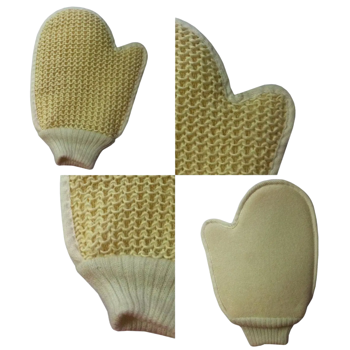 Zen'Arome Peeling-Handschuh aus Baumwolle im Loofa-Stil für Gesichtshautpflege, Zubehör für die Hauttherapie.