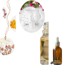 Weißes keramik elefantenförmiges tandor wax wachswärmer mit dekorativen perforationen und glänzender oberfläche