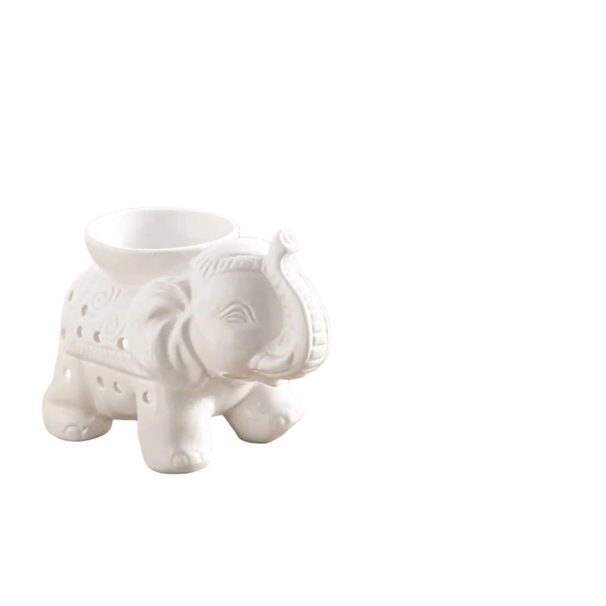 Zen'Arome Tandor Duftlampe aus weißer Keramik für Duftwachse und Aromatherapie, elegante Aromalampe für angenehme Düfte