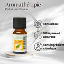 Eine kleine bernsteinfarbene glasflasche mit schwarzem geriffeltem verschluss und weißem etikett mit teebaumabbildung zen arome teebaum ätherisches öl 10 ml 100 % natürlich dampf destillation manashop bild vergrößern