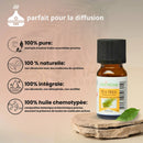Kleine bernsteinfarbene glasflasche mit schwarzem schraubverschluss und zen’arôme teebaum ätherisches öl 100 % natürlich 10 ml aus dampf destillation manashop bild vergrößern