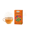 Orange rechteckige box von zen’arôme tummy in love bio-kräutertee für entspannende momente mit fenchel anis oregano