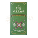 Grüne zeremonieller kakao cacao tafel mit goldfolienakzenten und arriba nacional, moringa und chipotle 100g illustrations