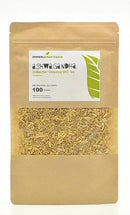 Zimmerli Adaptogene Ashwagandha Bio-Tee in 100g, mit beruhigenden und energiefördernden Eigenschaften, in einer offenen Packung.