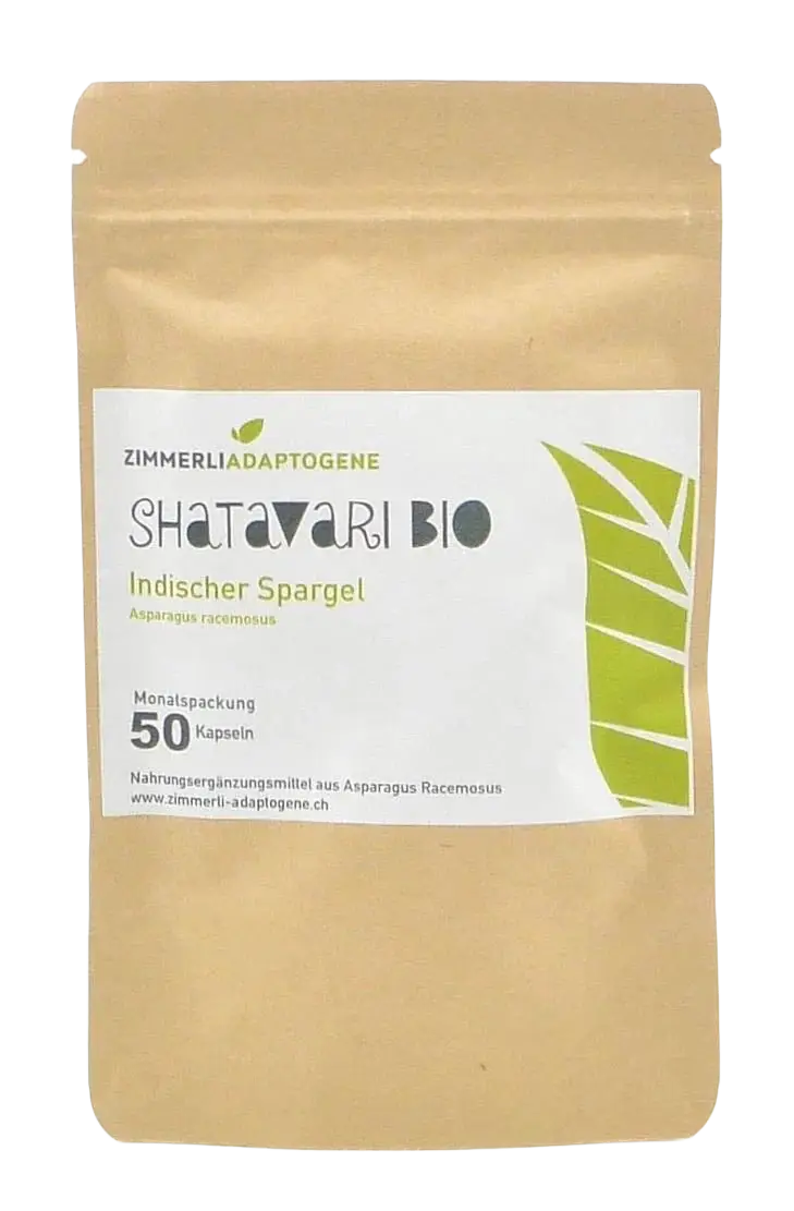 Zimmerli Adaptogene Shatavari Bio-Kapseln für Weiblichkeit, innere Stärke und Harmonie, Einzelkräuter, natürliche Unterstützung.