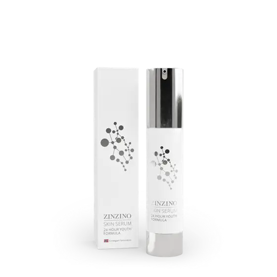 Zinzino Skin Serum 24-Stunden, Anti-Aging Gesichtspflege, 50 ml Flasche mit Pumpspender, für jugendliches Hautbild